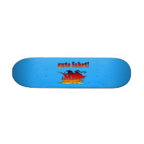 Gute Fahrt Good Trip in German Vacations Travel Skateboard Deck