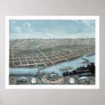 Guttenburg, IA Panoramic Map - 1869 posters