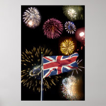 Guy Fawkes night fireworks poster