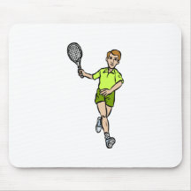 Guy Tennis Player Mouse Pad