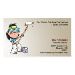 Guy With a Roller Painting Business Cards