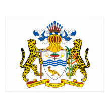 guyana emblem post card