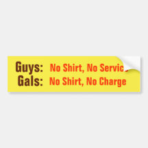 Guys & Gals Sticker Bumper Sticker