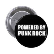 guys girls POWERED BY PUNK ROCK music Pinback Button