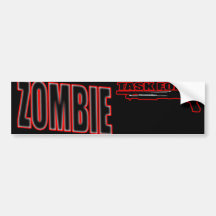 guys girls undead zombies funny zombie shirt bumper stickers