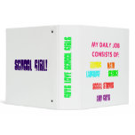 GUYS lOVE SCHOOL GIRLS binders