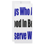 Guys Who Are Good In Bed Conserve Water Rack Card Design