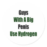 Guys With A Big Penis Use Hydrogen stickers