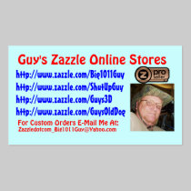 Guy's Zazzle Business Card business cards