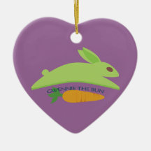 Gwennie The Bun With Carrot Christmas Tree Ornaments