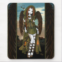 Gwyneth Dragon Huntress Angel Fairy Mousepad mousepads