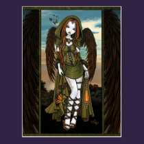 Gwyneth Sunset Dragon Lantern Angel Postcard postcards