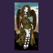 Gwyneth Sunset Dragon Lantern Angel Poster posters