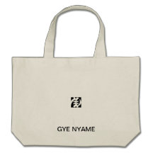 Gye nyame tote bags