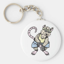 Gym rat!  Customizable! Keychain