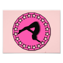 Gymnast in pink art photo