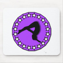 Gymnast in purple mousepad