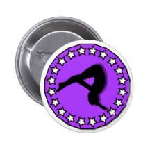 Gymnast in purple pin