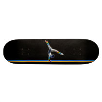 Gymnast on a Rainbow Beam Skate Deck