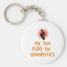 Gymnastic FLIP Family Male Key Chains
