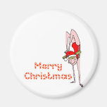 Gymnastic Merry Christmas Magnets
