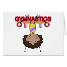 GYMNASTICS - African American Girl Handstands Card