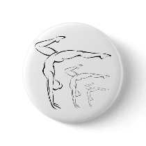 Gymnastics Pinback Buttons