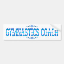 GYMNASTICS COACH BUMPER STICKERS