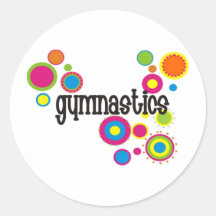 Gymnastics Cool Polka Dots Stickers