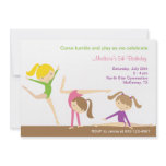 Gymnastics Girls Birthday Party Invitation