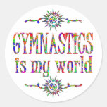 Gymnastics is My World Stickers