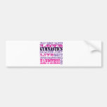 Gymnastics Live, Love, Happiness Apparel for Girls Bumper Stickers
