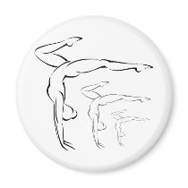 Gymnastics Fridge Magnets