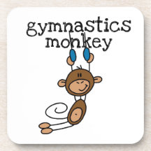 Gymnastics Monkey Beverage Coaster