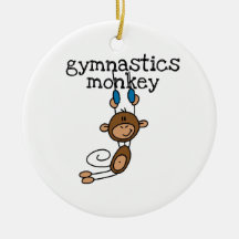 Gymnastics Monkey Christmas Tree Ornaments