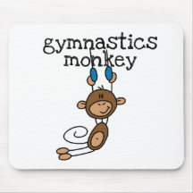 Gymnastics Monkey Mousepads