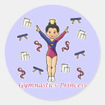 Gymnastics Princess Sticker