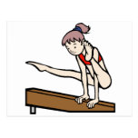 Gymnastics Print Postcard