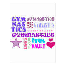 Gymnastics Repeating Post Cards
