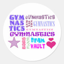Gymnastics Repeating Stickers