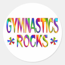 GYMNASTICS ROCKS STICKER