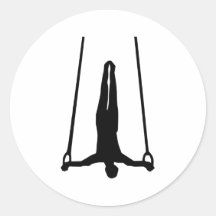 Gymnastics Round Stickers