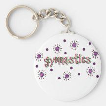 Gymnastics solar dots key chains