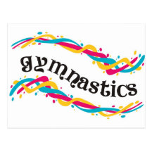 Gymnastics Twists Postcards