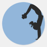 gymnastique d'iFlip Autocollant Rond