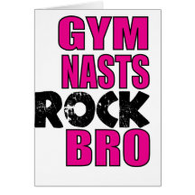 Gymnasts Rock Bro Greeting Cards