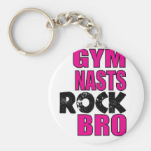 Gymnasts Rock Bro Key Chains
