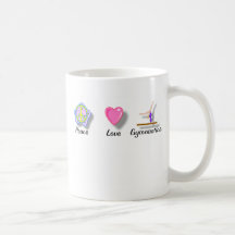 Gymnatics! Peace Love Gymnastics Mug