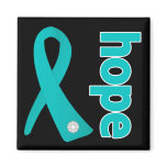 Gynecologic Cancer Hope Ribbon magnets