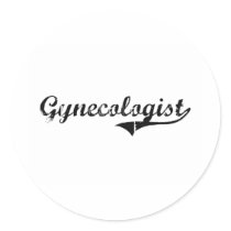 Gynecologist Professional Job Round Sticker